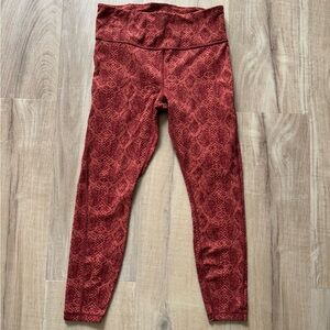 Athleta Burnt Orange 7/8 Ultimate Leggings